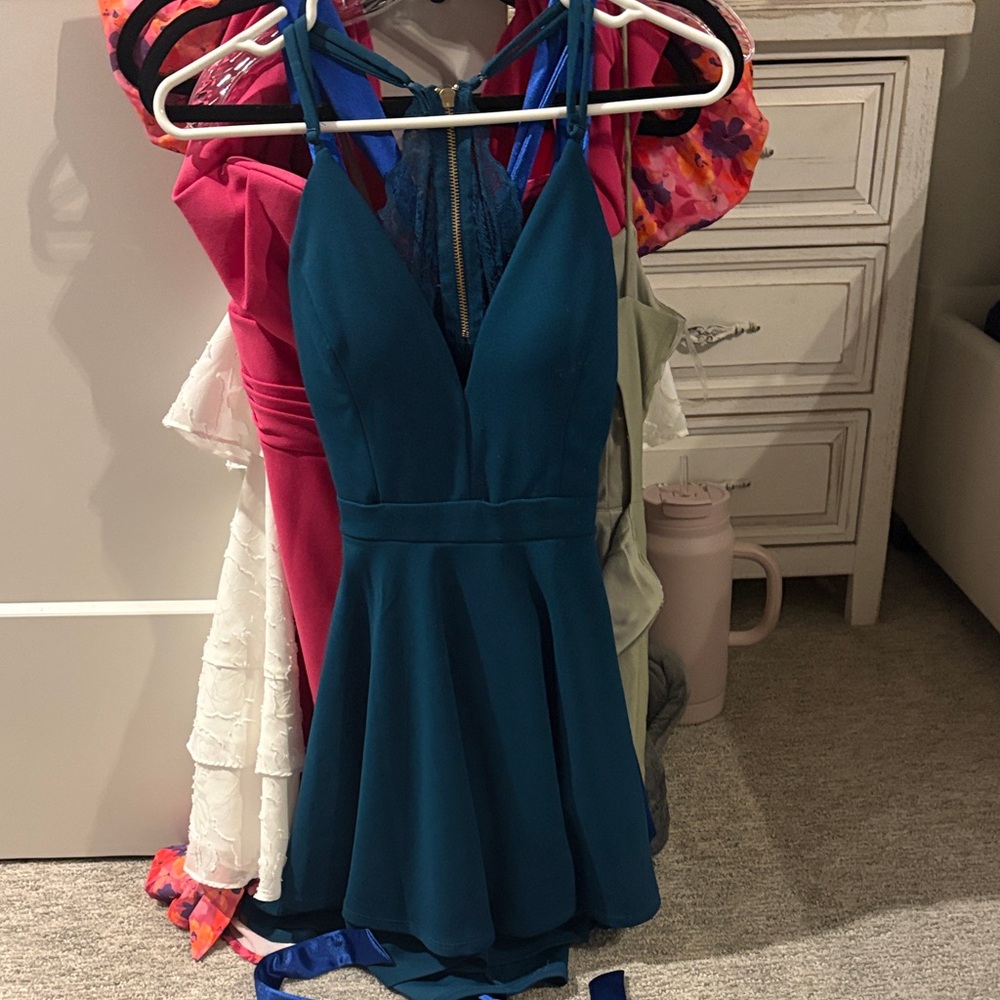 Teal Sleeveless Dress